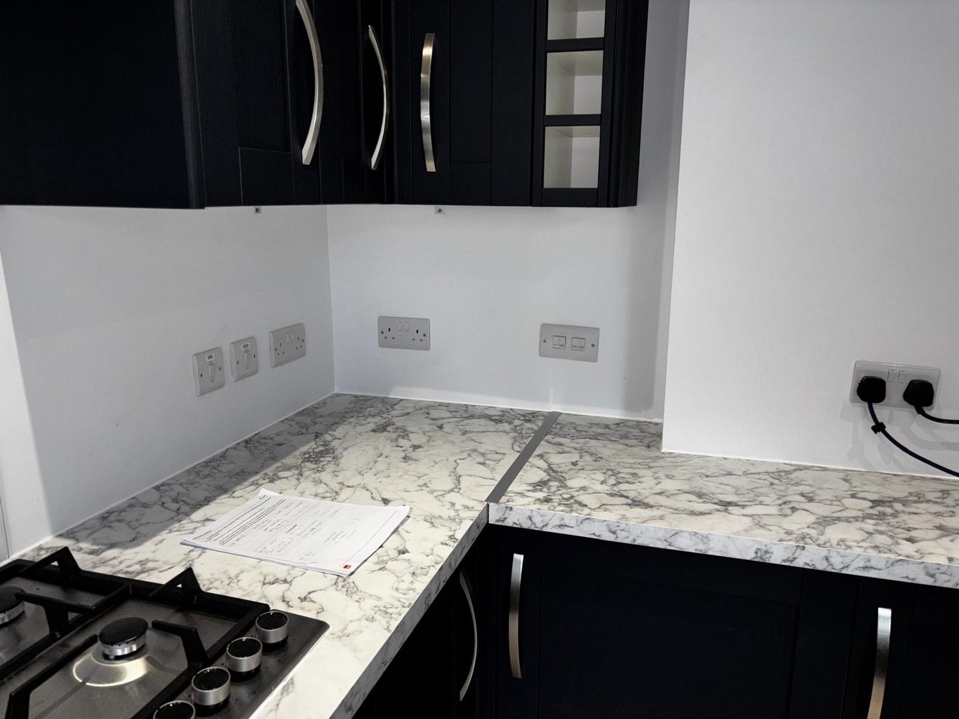 A kitchen refit wired and finished